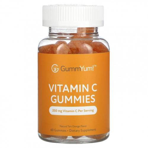GummYum!, Жевательные таблетки с витамином C, натуральный апельсиновый ароматизатор, 125 мг, 60 шт. #1