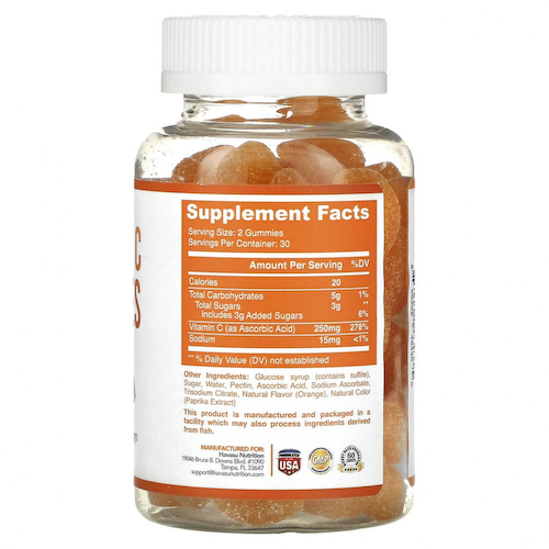 Havasu Nutrition, жевательные конфеты с витамином C, ежедневная поддержка иммунитета, 60 жевательных конфет #1