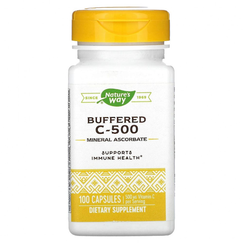 Nature's Way, буферизованный витамин C-500, 500 мг, 100 капсул #1