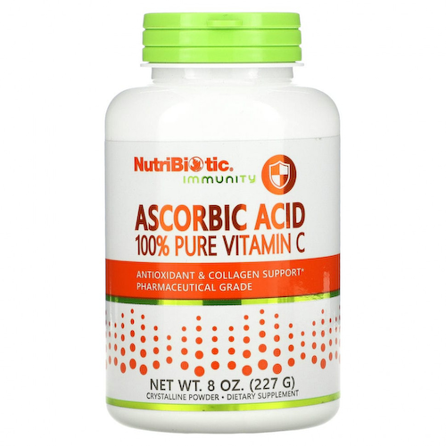 NutriBiotic, Аскорбиновая кислота, 100 % чистый витамин С, кристаллический порошок, 227 г (8 унций) #1