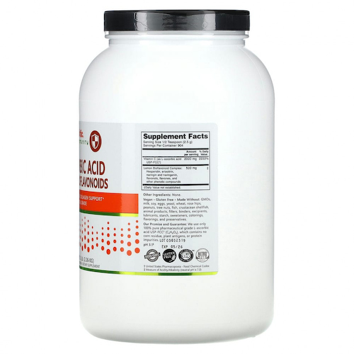 NutriBiotic, Аскорбиновая кислота с биофлавоноидами, 2,26 кг (5 фунтов) #1