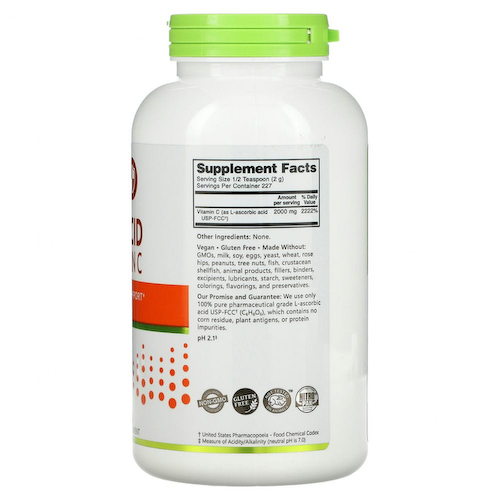 NutriBiotic, Immunity, аскорбиновая кислота, 100% чистый витамин C, 454 г (16 унций) #1