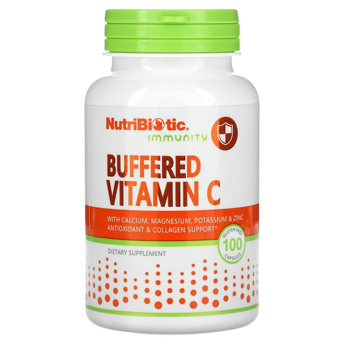 NutriBiotic, Immunity, буферизованный витамин C, 100 капсул без глютена #1
