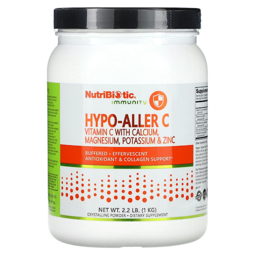 NutriBiotic, Immunity, Hypo-Aller C, витамин C с кальцием, магнием, калием и цинком, 1 кг (2,2 фунта) #1