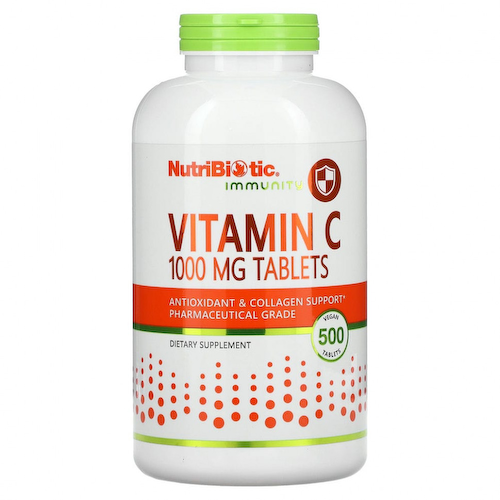 NutriBiotic, Immunity, витамин C, 1000 мг, 500 веганских таблеток #1