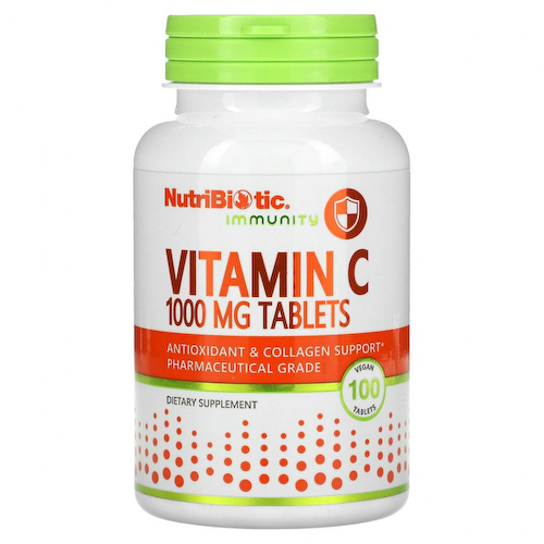 NutriBiotic, Immunity, витамин C, 1000 мг, 100 веганских таблеток #1