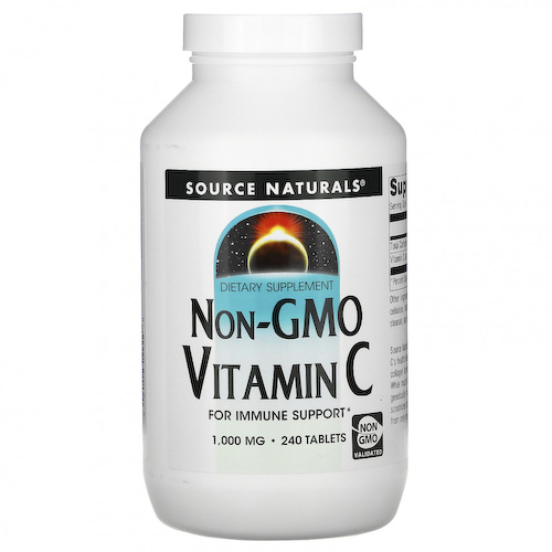 Source Naturals, Витамин С без ГМО, 1,000 мг, 240 таблеток #1