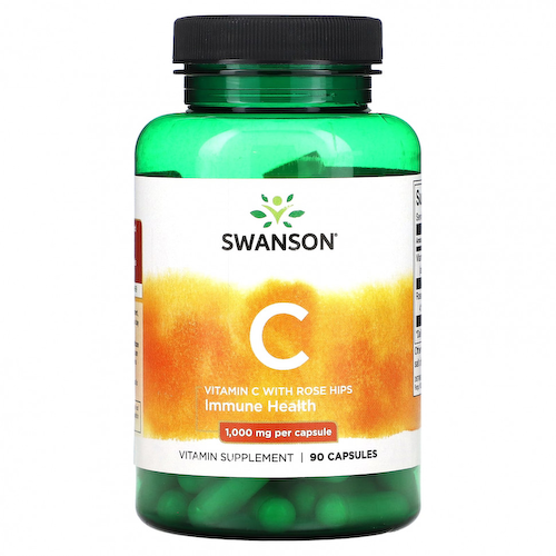 Swanson, Витамин C с шиповником, 90 капсул #1