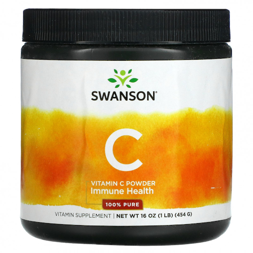 Swanson, Витамин C в порошке, 454 г (16 унций) #1