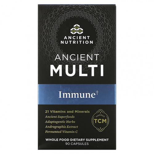 Dr. Axe / Ancient Nutrition, Ancient Multi, для иммунитета, 90 капсул #1