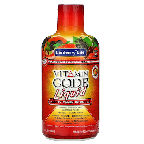 Garden of Life, Vitamin Code Liquid, мультивитаминная формула, фруктовый пунш, 900 мл (30 жидк. Унций) #1