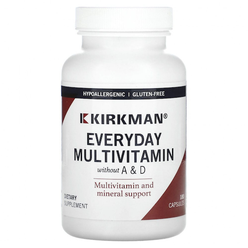 Kirkman Labs, Мультивитамины для повседневного использования без витаминов и витаминов, 180 капсул #1