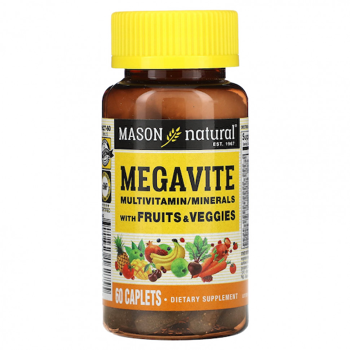 Mason Natural, Megavite, Multivitamin & Minerals, 60 Caplets #1