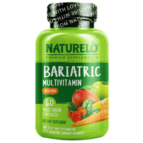 NATURELO, бариатрические мультивитамины с железом, 60 вегетарианских капсул #1
