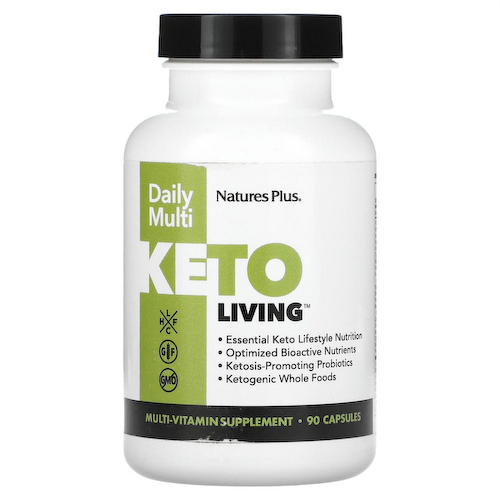 NaturesPlus, KetoLiving, ежедневные мульти, 90 капсул #1
