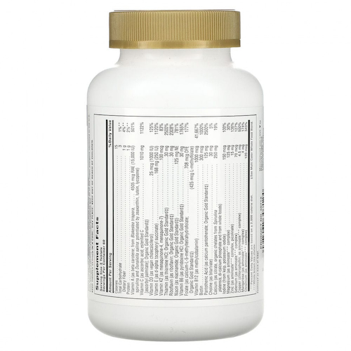 NaturesPlus, Source Of Life Gold Tablets, мультивитаминная добавка, 180 таблеток #1