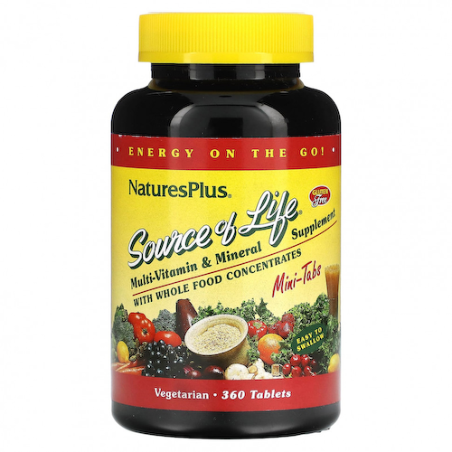 NaturesPlus, Source Of Life, мультивитаминная и минеральная добавка, 360 таблеток #1