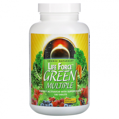 Source Naturals, Life Force, Green Multiple, 180 таблеток #1