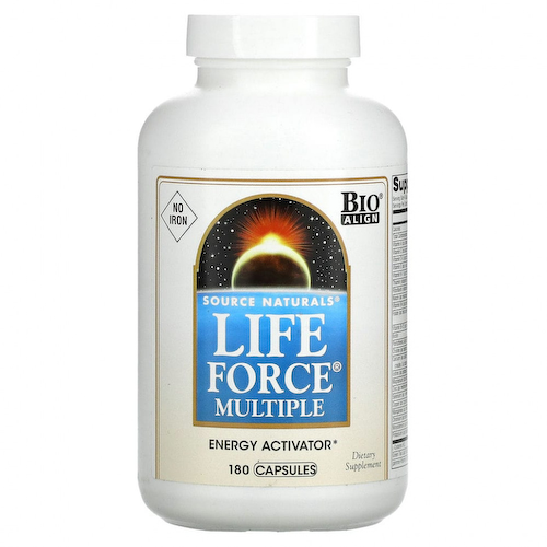Source Naturals, Life Force Multiple, без железа, 180 капсул #1
