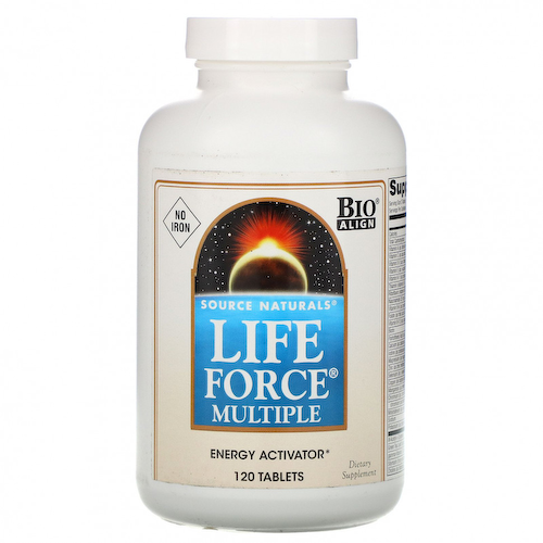Source Naturals, Мультивитамины Life Force, без железа, 120 таблеток #1