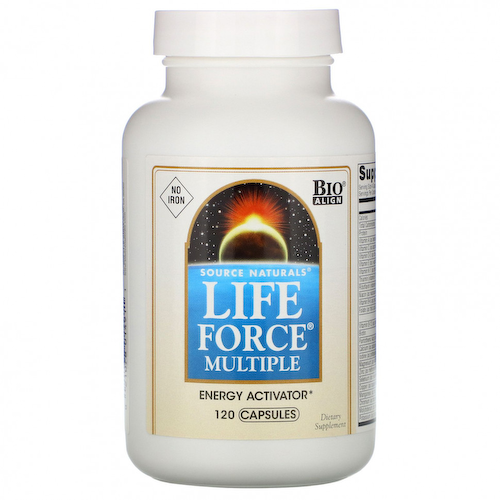 Source Naturals, Мультивитамины Life Force, без железа, 120 капсул #1