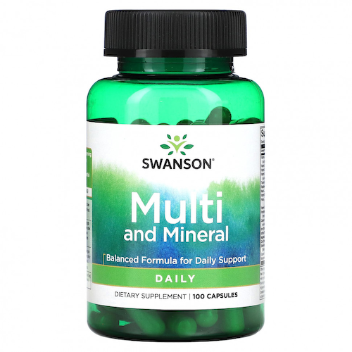 Swanson, Мультивитамины и минералы, 100 капсул #1