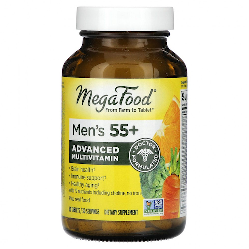 MegaFood, мультивитамины для мужчин старше 55 лет, 60 таблеток #1