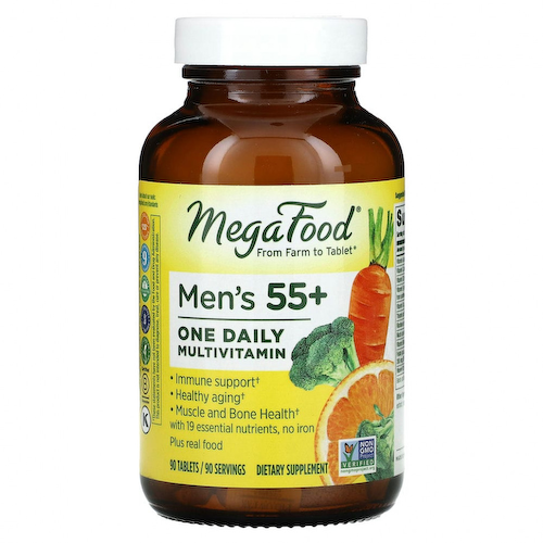 MegaFood, One Daily, добавка для мужчин старше 55 лет, 90 таблеток #1