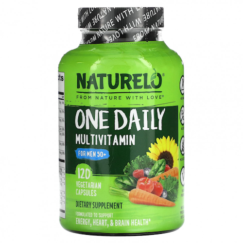 NATURELO, Мультивитамины для мужчин старше 50 лет, 120 вегетарианских капсул #1