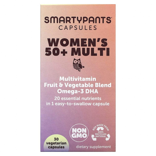 SmartyPants, Мультивитамины для женщин старше 50 лет, 30 вегетарианских капсул #1