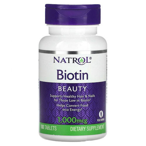 Natrol, Биотин, 1000 мкг, 100 таблеток #1