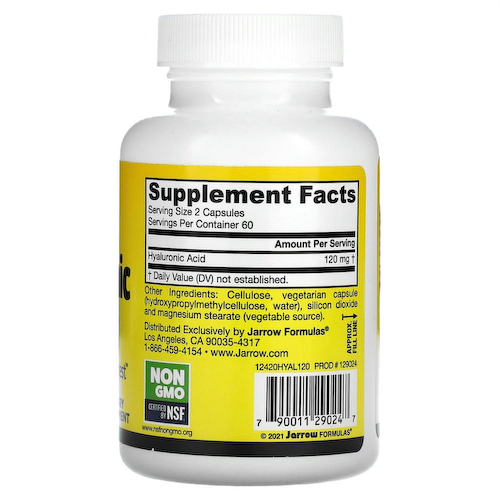 Jarrow Formulas, Гиалуроновая кислота, 120 растительных капсул #1