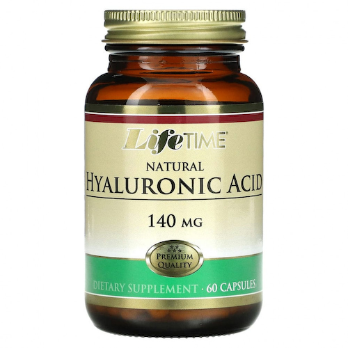 LifeTime Vitamins, Натуральная гиалуроновая кислота, 140 мг, 60 капсул #1