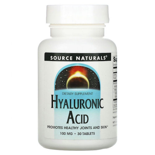 Source Naturals, Гиалуроновая кислота, 100 мг, 30 таблеток #1