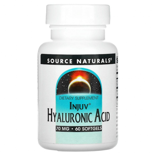 Source Naturals, Injuv, гиалуроновая кислота, 70 мг, 60 мягких таблеток #1
