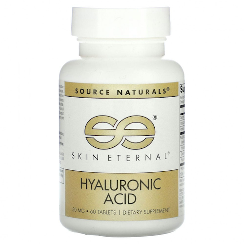 Source Naturals, Skin Eternal, гиалуроновая кислота, 50 мг, 60 таблеток #1
