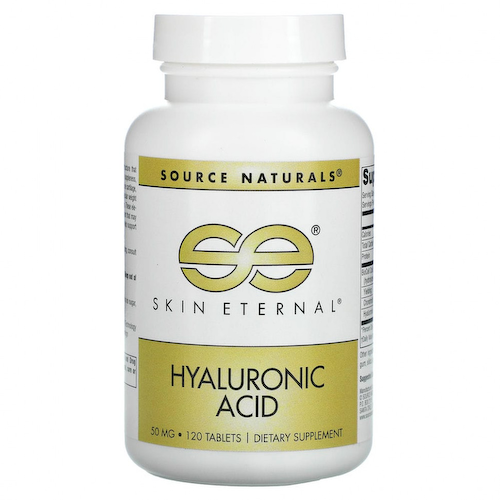 Source Naturals, Вечная молодость кожи, Гиалуроновя кислота, 50 мг, 120 таблеток #1