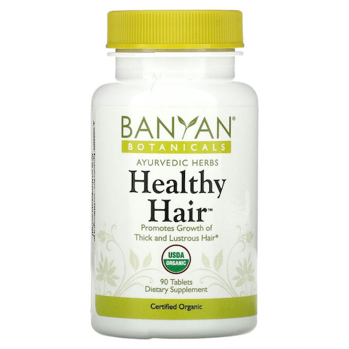 Banyan Botanicals, Здоровые волосы, 90 таблеток #1
