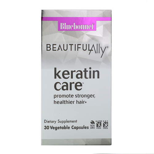 Bluebonnet Nutrition, Прекрасный союзник, кератиновый уход, 30 вегетарианских капсул #1
