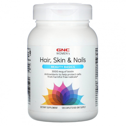 GNC, Beauty Basics, средство для волос, кожи и ногтей, для женщин, 120 капсул #1