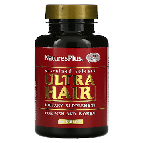 NaturesPlus, Ultra Hair, для мужчин и женщин, 60 таблеток #1