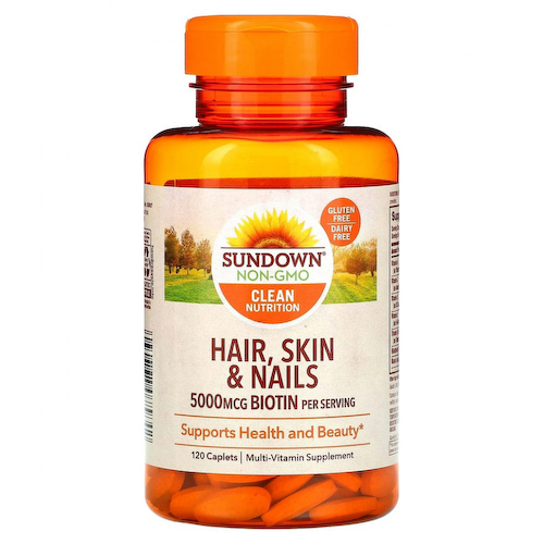 Sundown Naturals, Волосы, кожа и ногти, 120 капсуловидных таблеток #1
