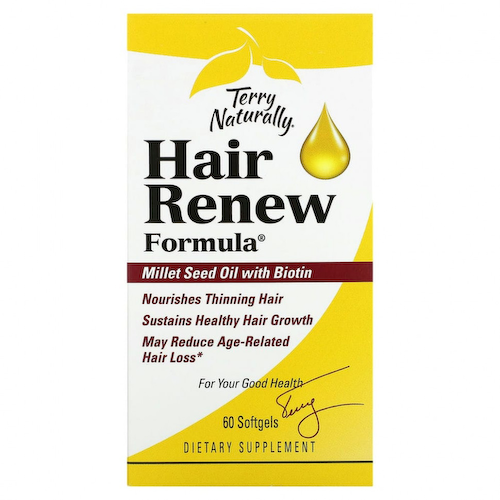 Terry Naturally, Terry Naturally, Hair Renew Formula, формула восстановления волос, 60 желатиновых капсул #1