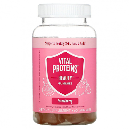Vital Proteins, Beauty Gummies, клубника, 60 жевательных таблеток #1
