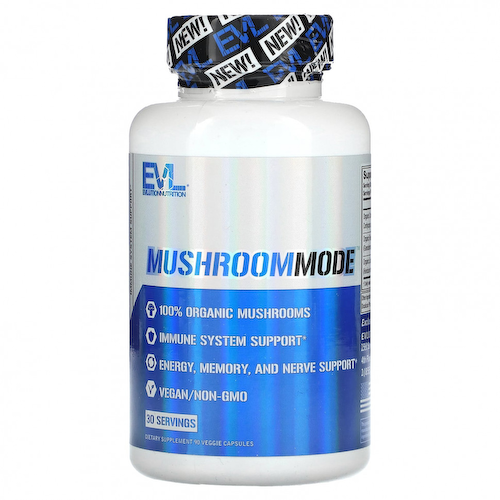 EVLution Nutrition, MushroomMode, 90 растительных капсул #1