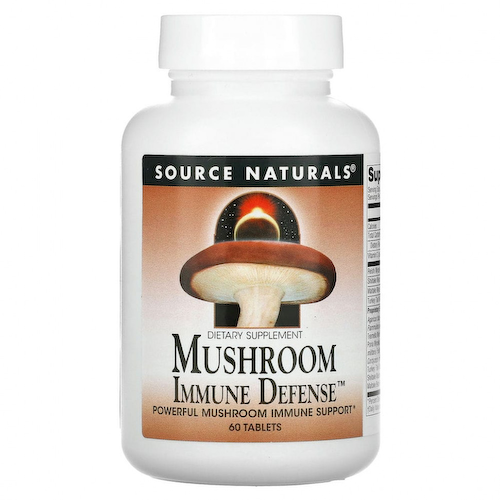 Source Naturals, Mushroom Immune Defense, комплекс из 16 грибов, 60 таблеток #1