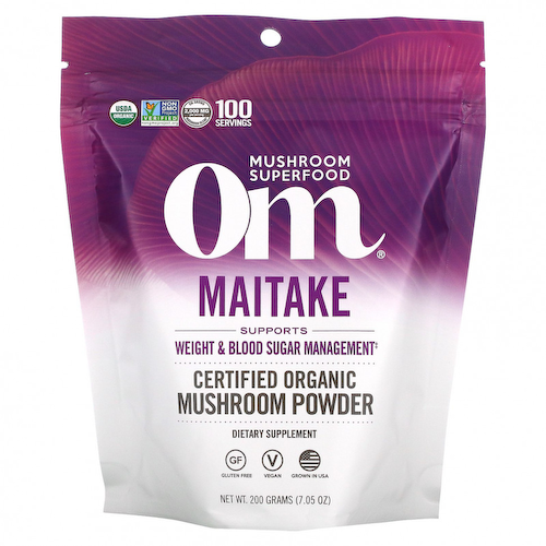 Om Mushrooms, Сертифицированный органический грибной порошок, майтаке, 200 г (7,05 унции) #1