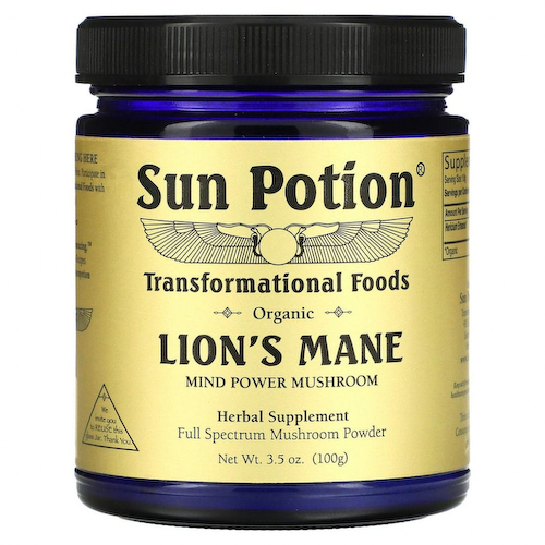 Sun Potion, Органический ежовик гребенчатый, 100 г (3,5 унции) #1