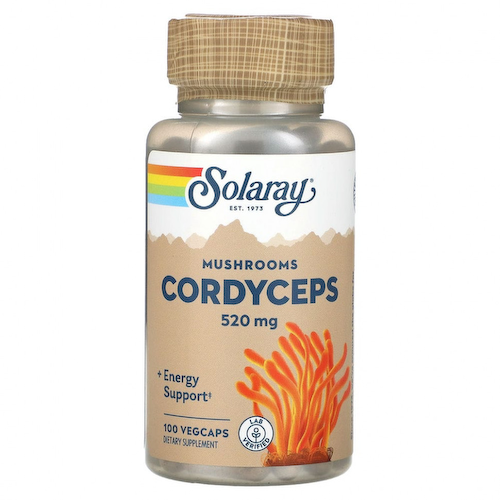 Solaray, Cordyceps Mushrooms, 520 mg, 100 VegCaps #1