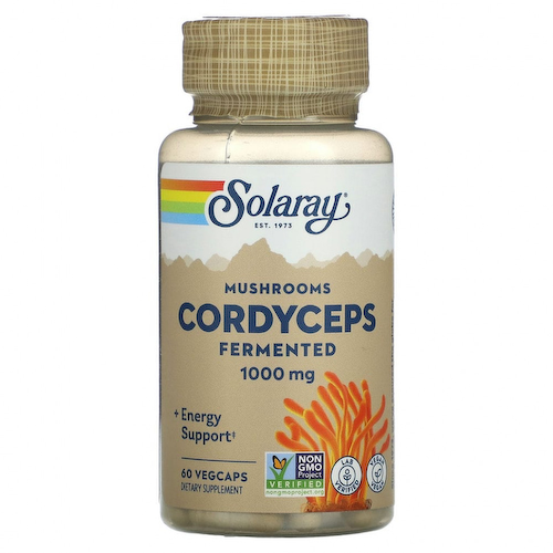 Solaray, Organic Grown Fermented Cordyceps, 500 mg, 60 VegCaps #1